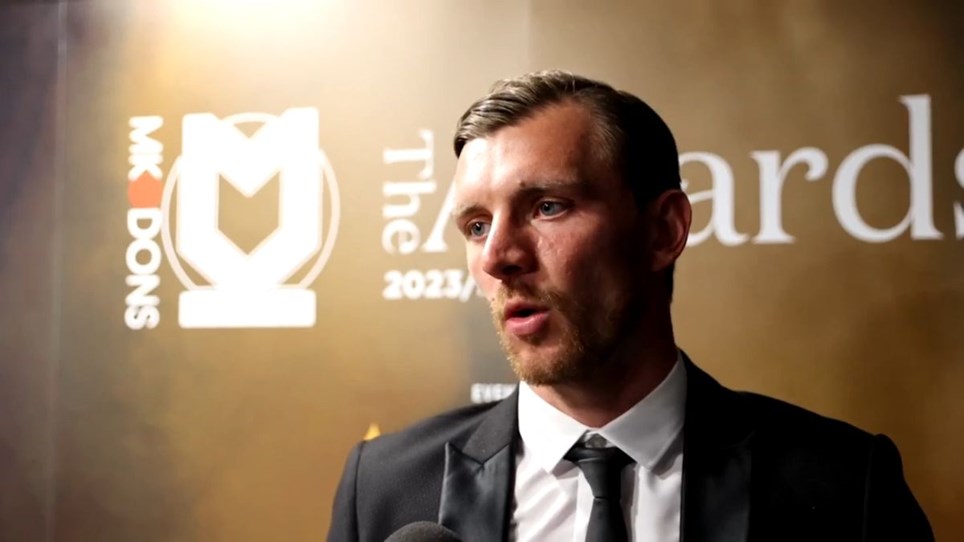 Alex Gilbey on his third MK Dons Player of the Year Award